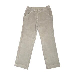 Poetry Beige Corduroy Pants 8 Cotton Straight Leg Preppy Neutral Elevated Basic